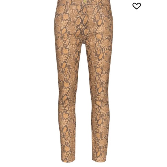 Frame Denim Denim - Frame Le High Skinny Crop Snake Print Jeans